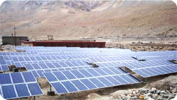 Ladakh Solar Power Plant India